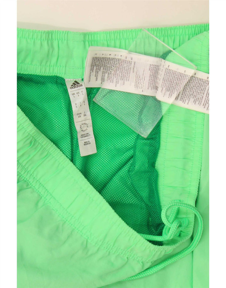 Pantaloni scurți de înot Adidas pentru bărbați, mari, verde, poliester
