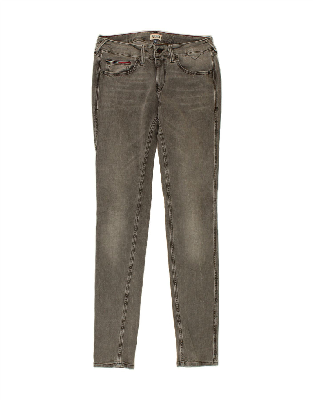 TOMMY HILFIGER Womens Skinny Jeans W31 L34 Grey Vintage Tommy Hilfiger and Second-Hand Tommy Hilfiger from Messina Hembry 