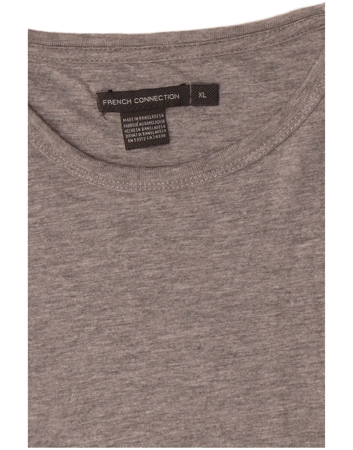 Tricou pentru bărbați French Connection Top XL bumbac cu pete gri
