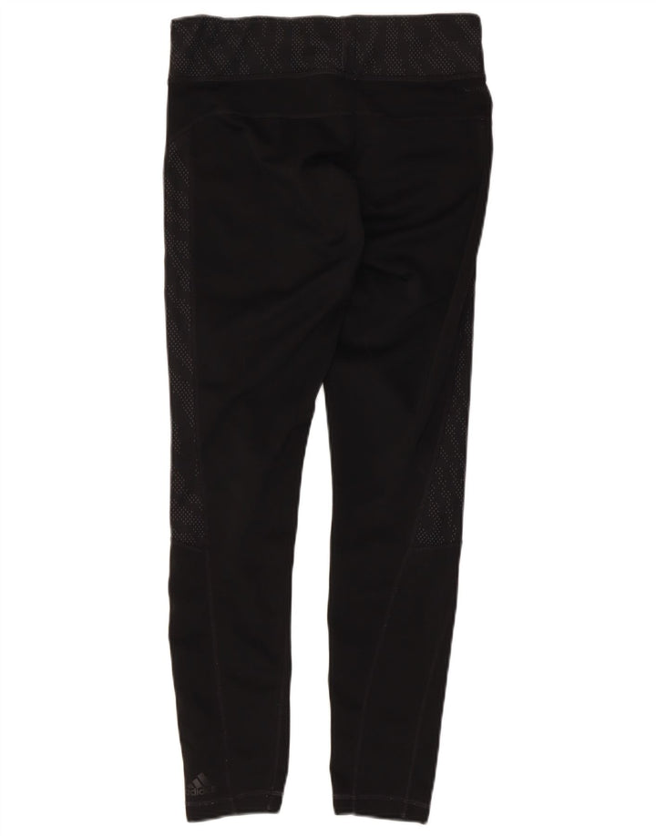 Leggings Climalite Adidas pentru femei Marea Britanie 8/10 Poliester cu pete negre mici