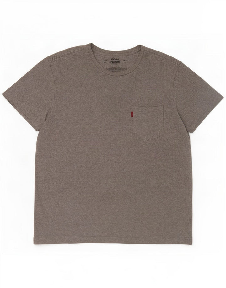 Tricou pentru bărbați Levi's Top mare bumbac gri