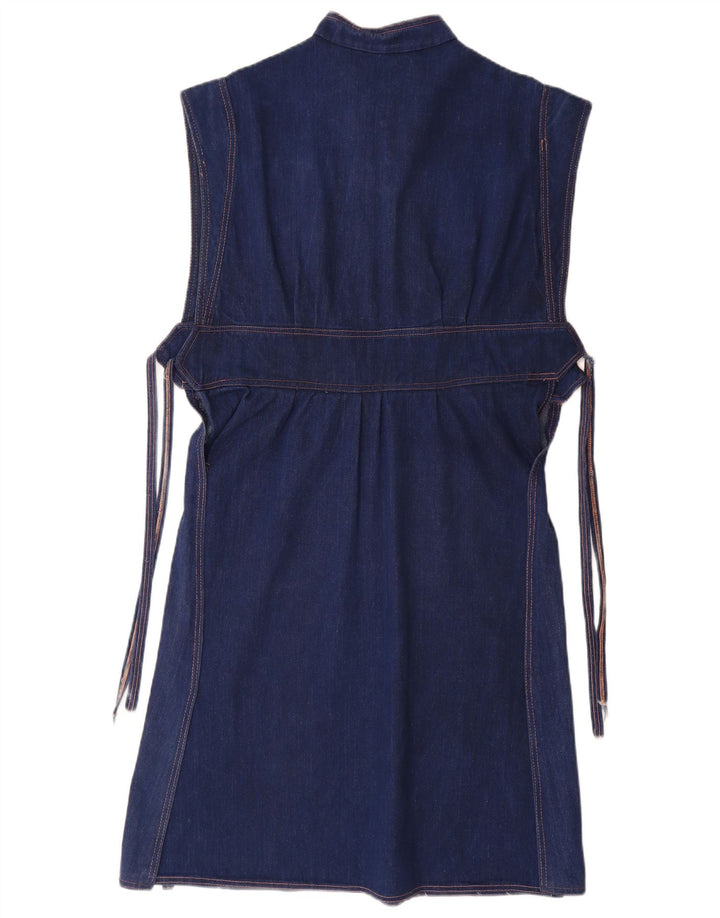 Rochie de denim pentru femei VINTAGE UK 14 Medium Blue