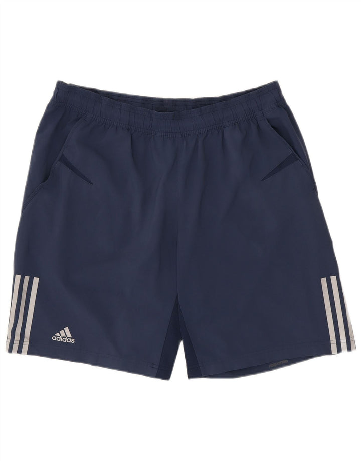 Pantaloni scurți sport pentru bărbați Adidas, mari, albastru, poliester
