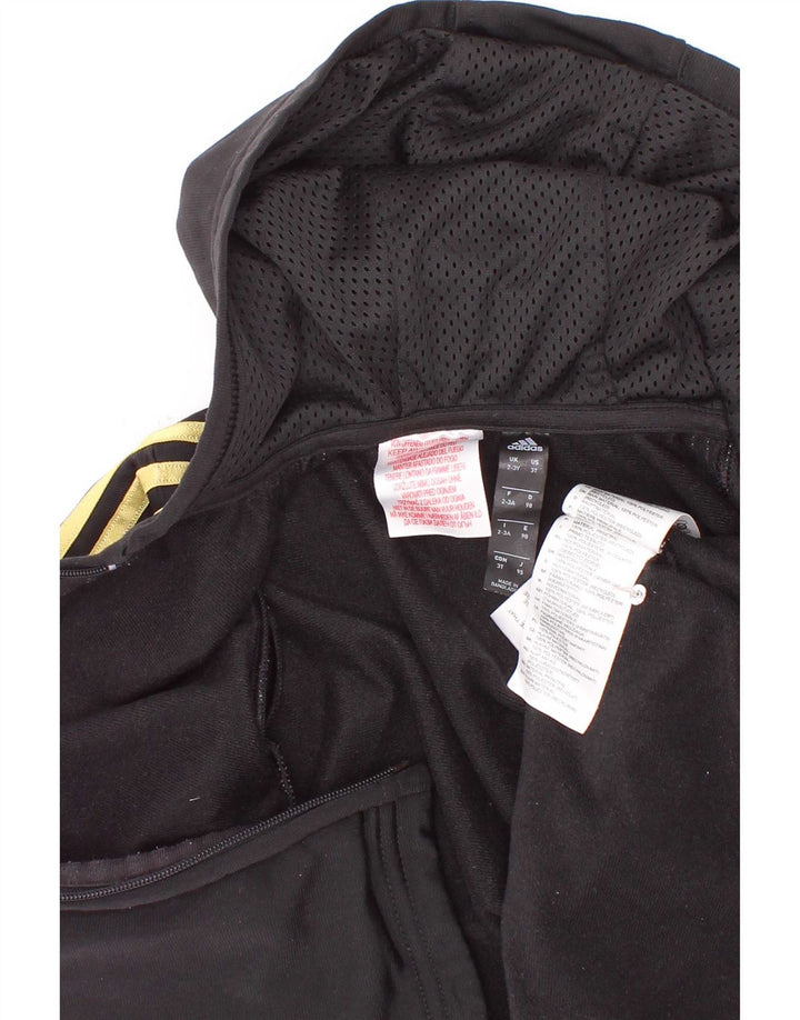 Pulover Adidas pentru băieți, cu fermoar, 2-3 ani, poliester negru