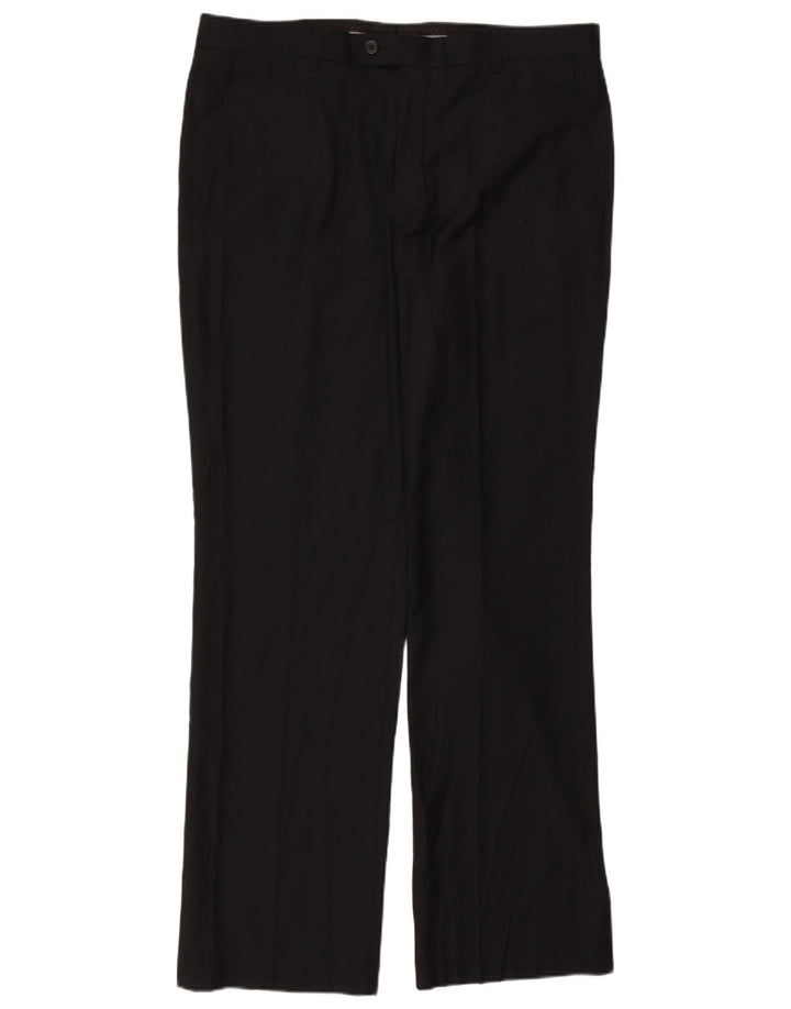 Pantaloni drepți pentru bărbați Pierre Cardin L36 L32 Poliester negru