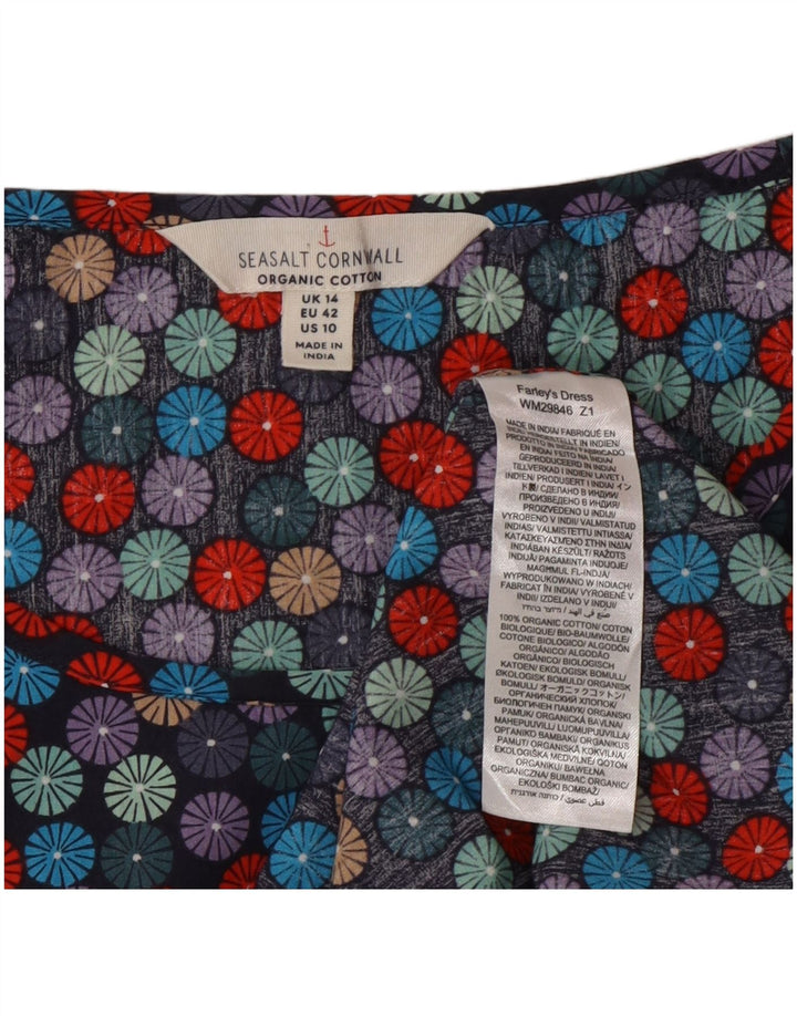Seasalt Cornwall Rochie A-Line pentru femei UK 14 mare, multicoloră, cu pete