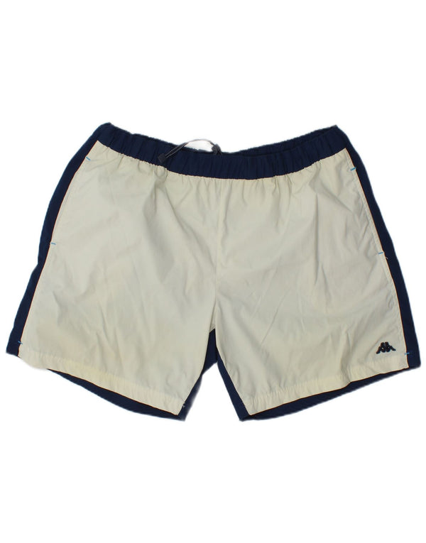 Pantaloni scurți sport Kappa pentru bărbați, 2XL, alb, colorat, poliamidă, sport