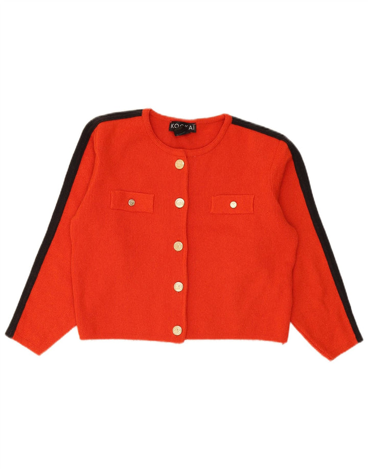 Jumper Bolero Kookai pentru femei UK 14 Medium Red Colorblock