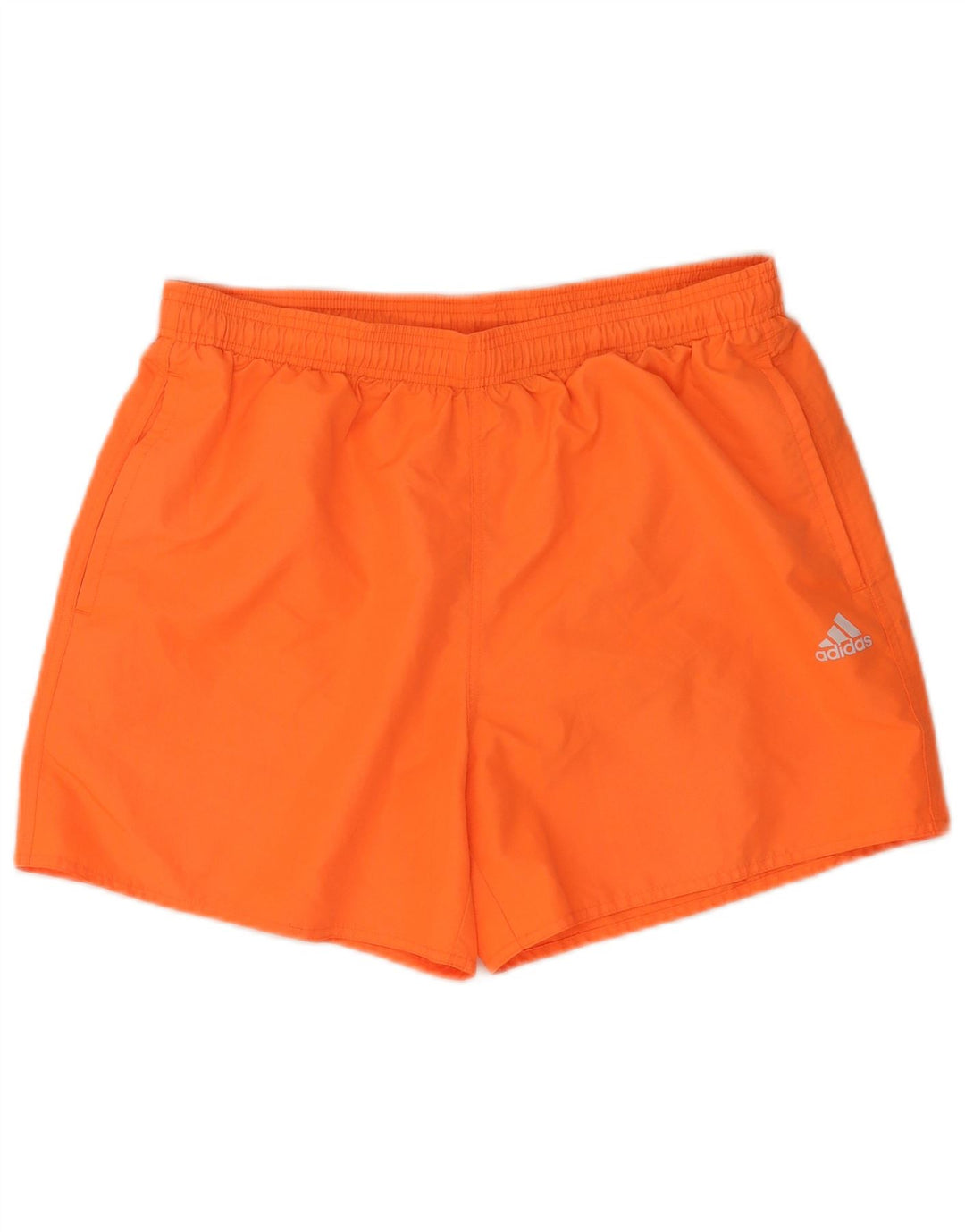 Pantaloni scurți de înot Adidas pentru bărbați, poliester portocaliu mare