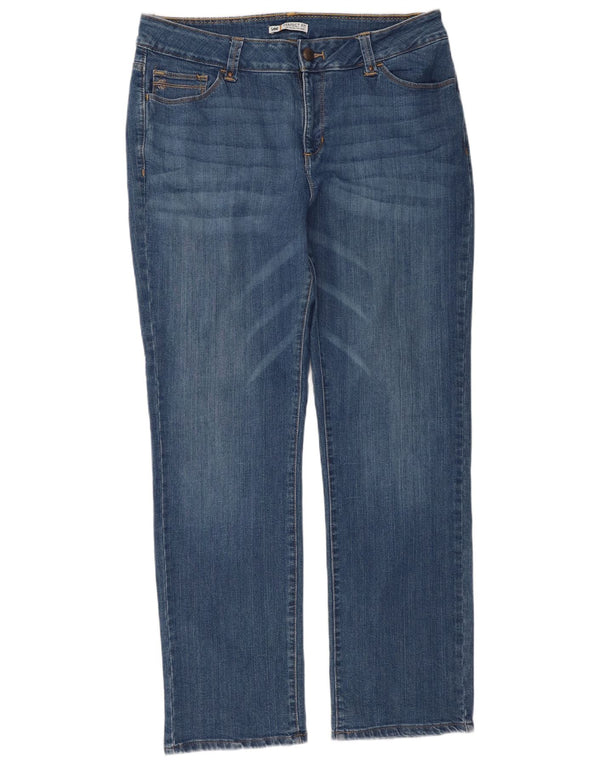 Lee Womens Perfect Fit Straight Jeans US 18 2XL W38 L31 Blue Cotton