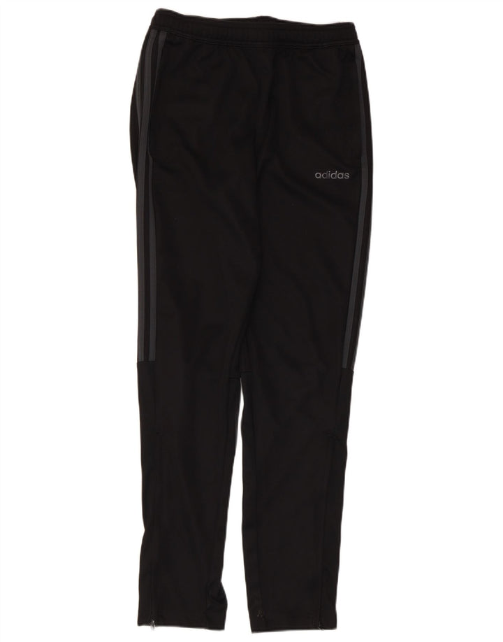 Pantaloni de trening Adidas baieti 13-14 ani poliester negru
