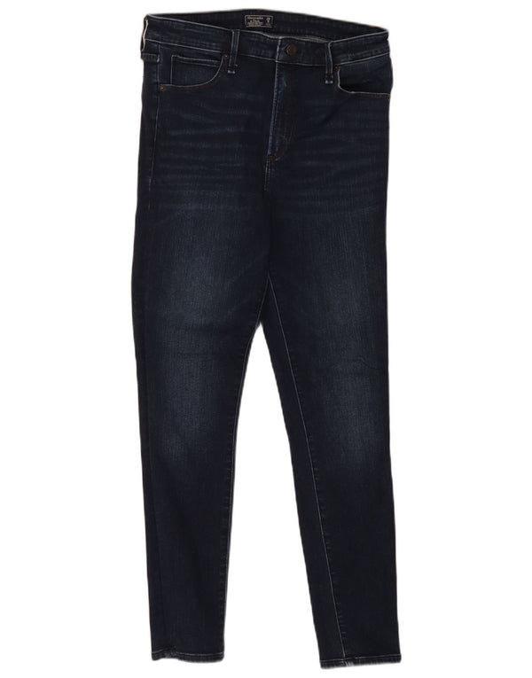 Abercrombie & Fitch blugi skinny pentru femei cu talie înaltă US 8 Medium W29 L28 bleumarin