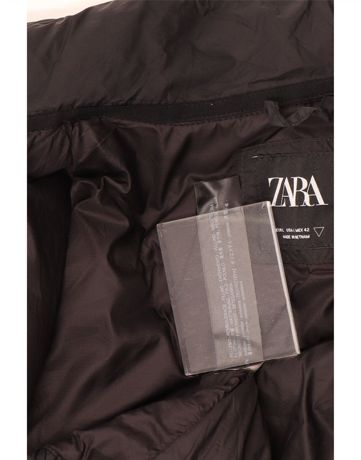 Jachetă căptușită pentru bărbați Zara UK 40, mare, negru, poliester