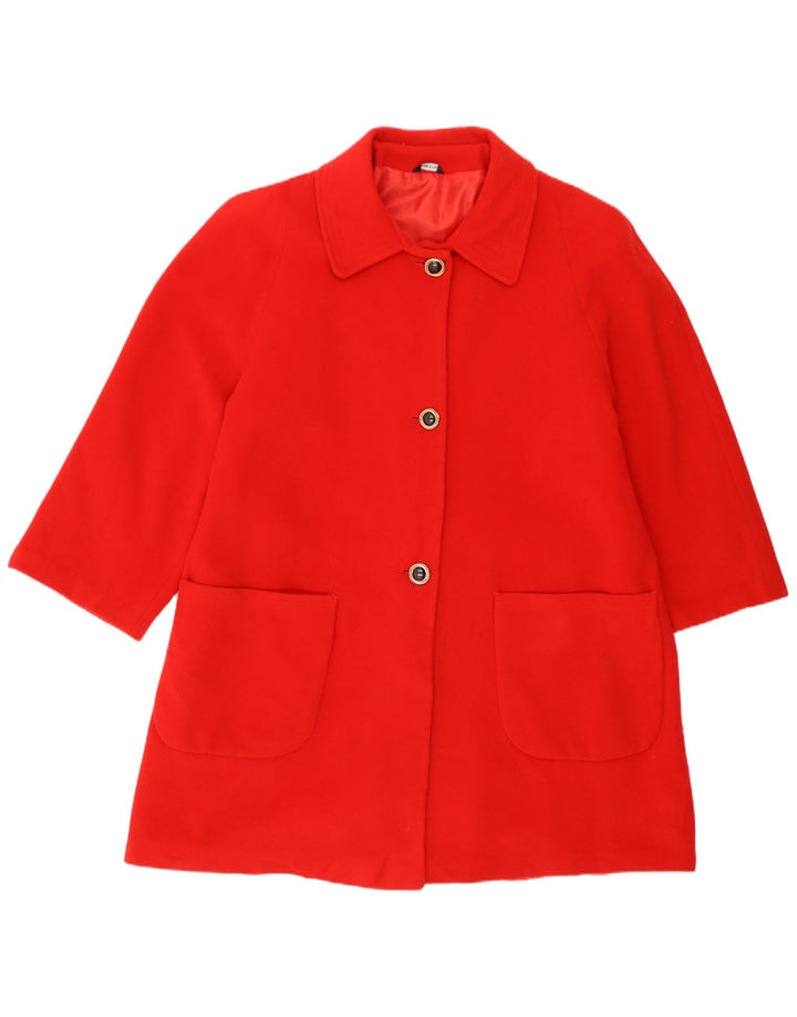 Pardesiu vintage pentru femei UK 16 Large Red