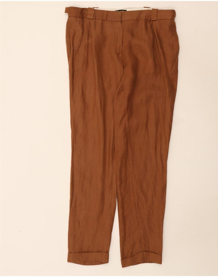Massimo Dutti Pantaloni Chino Regular pentru Femei EU 40 Mediu L30 L31 Maro