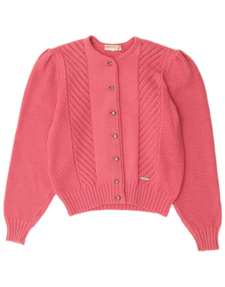Pulover cardigan pentru femei Geyer IT 42 Lână Roz Mediu