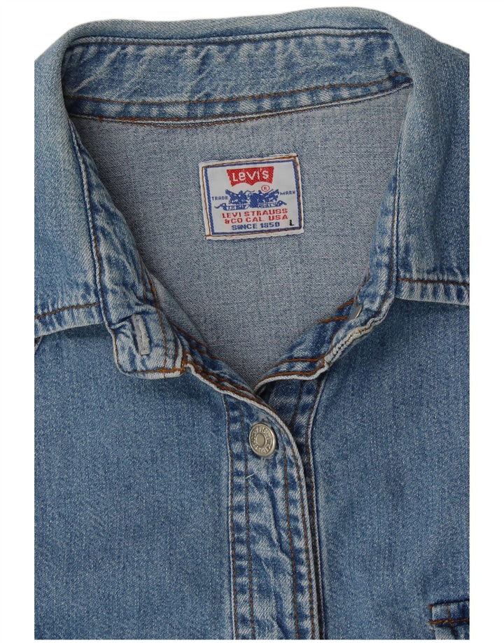 Cămașă de blugi pentru femei LEVI'S UK 16, mare, albastru, bumbac