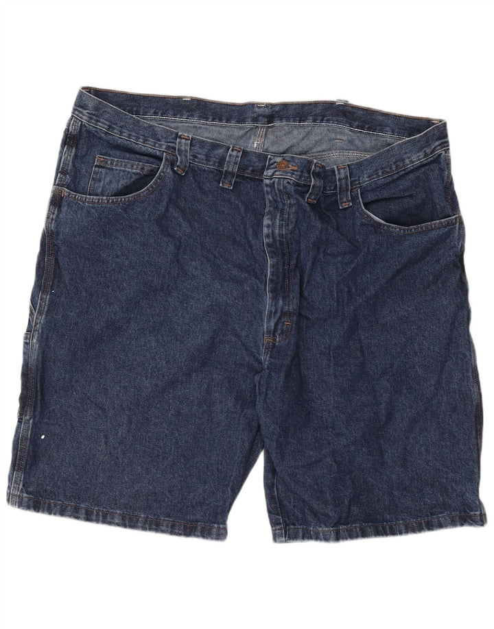 Pantaloni scurți din denim cargo Wrangler pentru bărbați W46 3XL, bumbac albastru