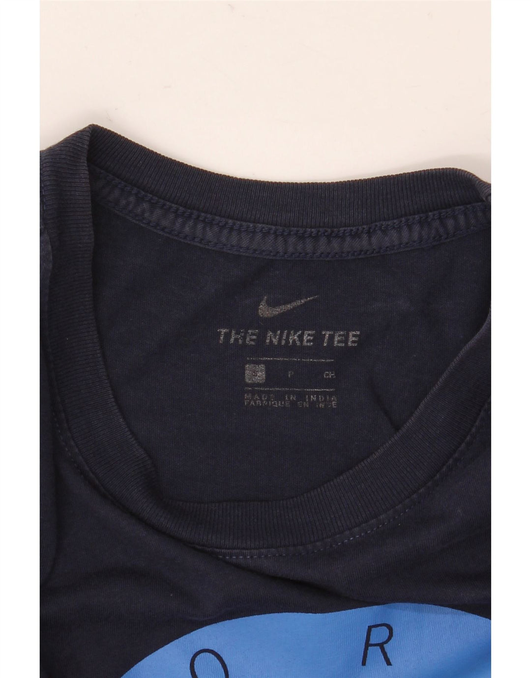 Tricou grafic Nike pentru bărbați Top mic din bumbac bleumarin