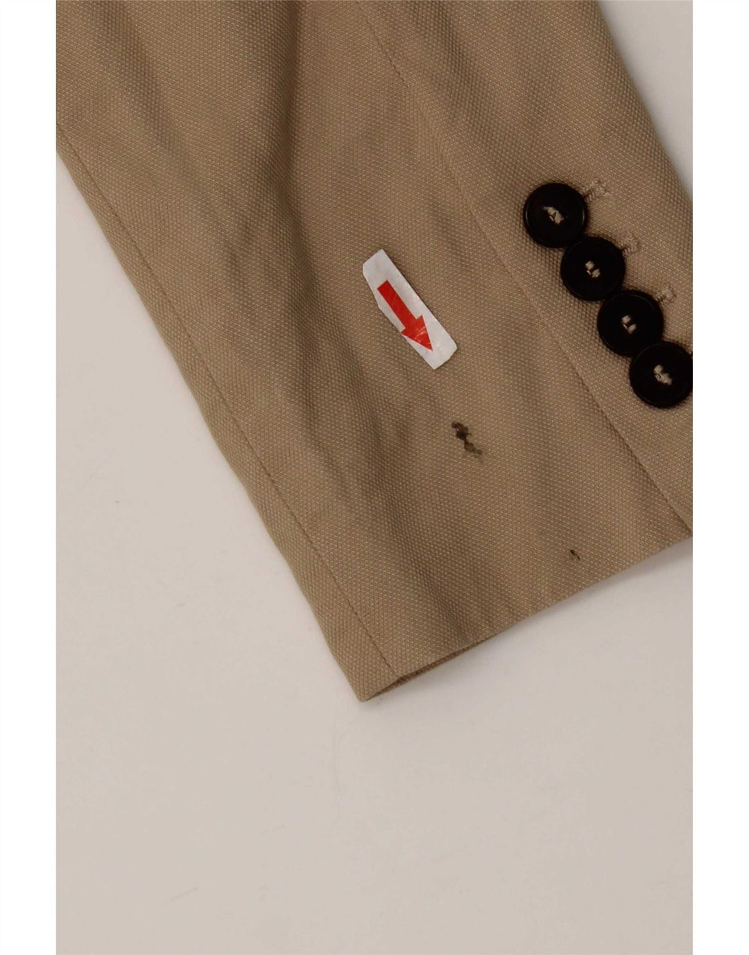 Sacou blazer pentru femei Zara cu 1 nasture UK 6 XS Bej Lyocell