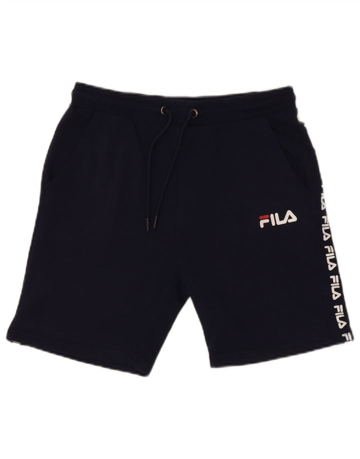 Pantaloni scurți sport cu grafică FILA pentru băieți 13-14 ani Poliester bleumarin
