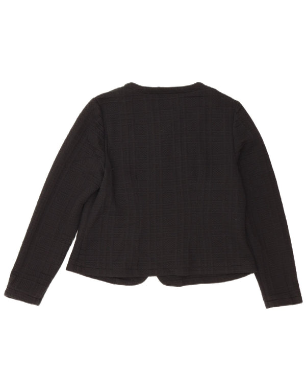 MARKS & SPENCER Jachetă pentru femei Crop Blazer UK 14 Poliester mediu negru