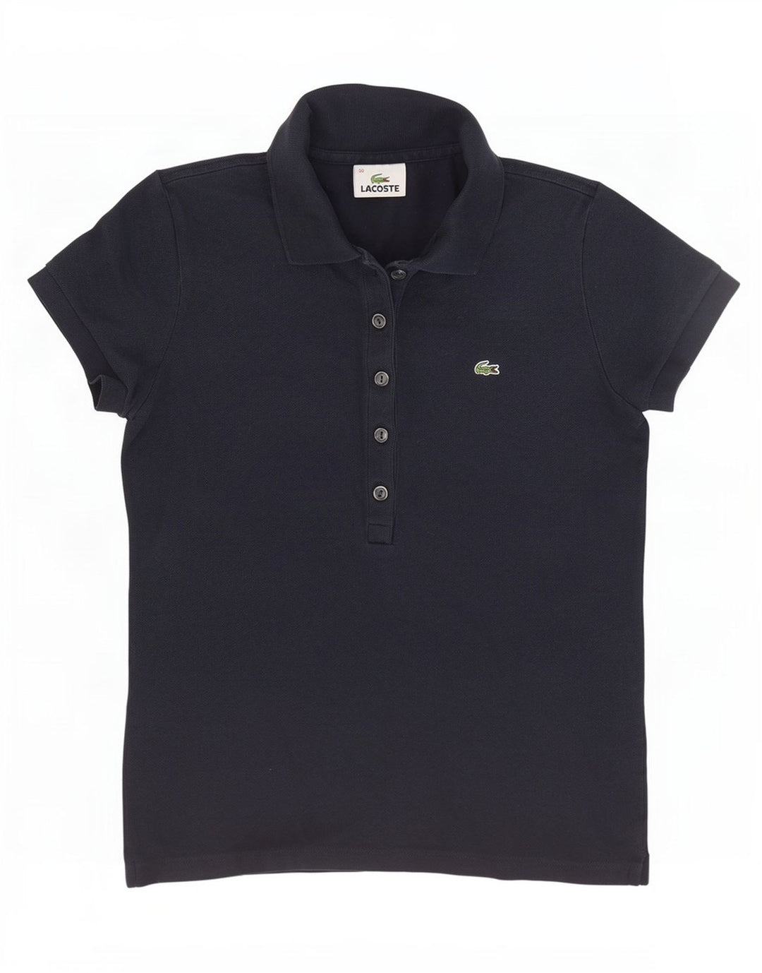 Tricou polo Lacoste pentru femei Mărimea 38 Bumbac bleumarin mediu
