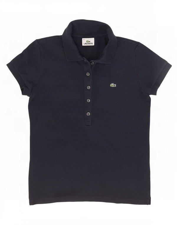Tricou polo Lacoste pentru femei Mărimea 38 Bumbac bleumarin mediu