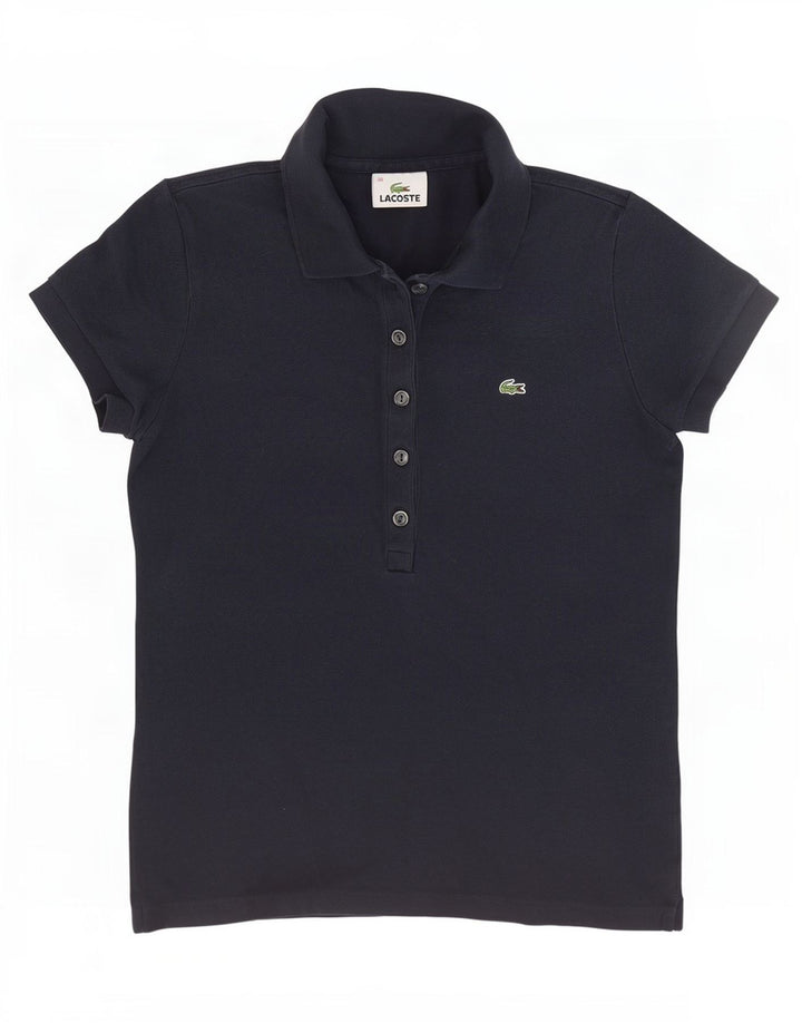 Tricou polo Lacoste pentru femei Mărimea 38 Bumbac bleumarin mediu