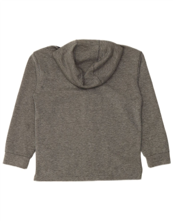 Pulover PUMA pentru băieți, cu grafică, cu fermoar, 9-10 ani, poliester color bloc de culoare gri