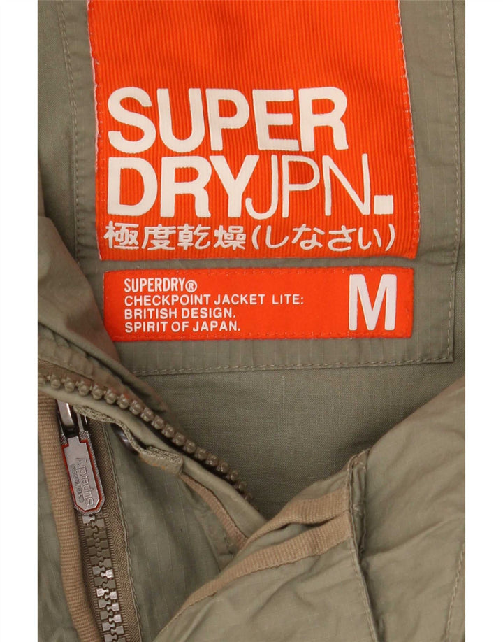 Jachetă parka cu glugă Superdry pentru femei UK 12, bumbac kaki mediu
