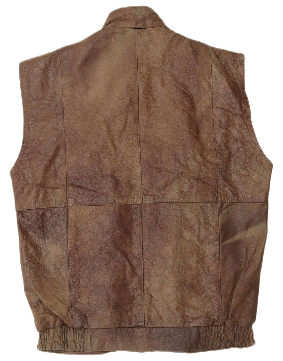 VINTAGE Gilet din piele pentru bărbați UK 38 Medium Brown