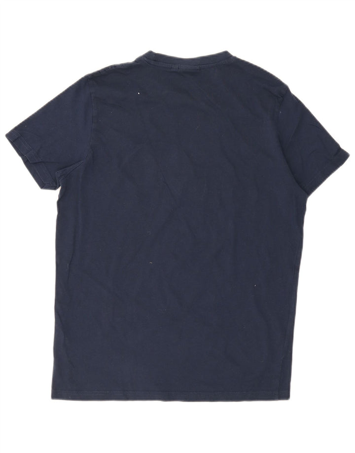 Tricou cu grafic pentru bărbați Ellesse Top mediu din bumbac bleumarin