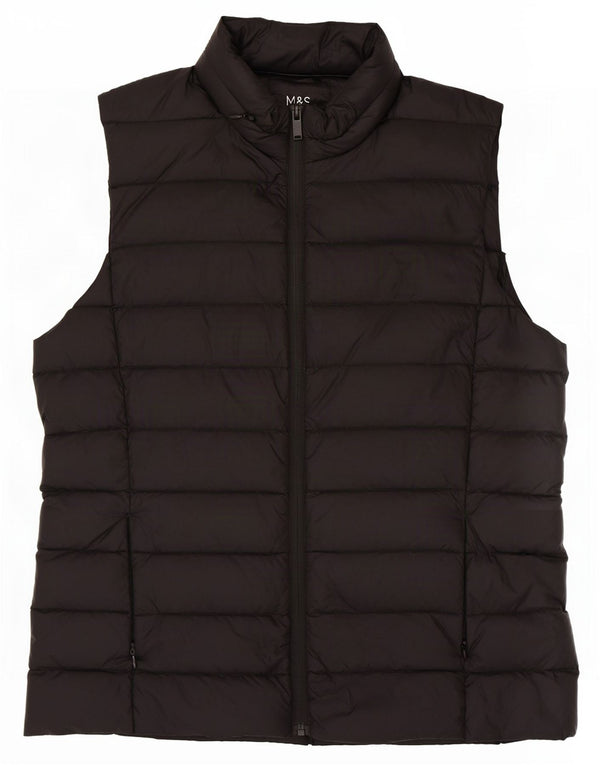 Gilet căptușit pentru femei Marks & Spencer UK 14 Medium Black Poliamidă