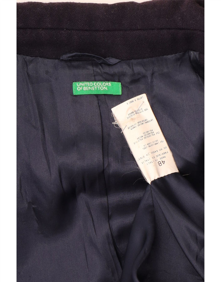 Palton pentru bărbați Benetton IT 48 Medium Blue Marine Lână