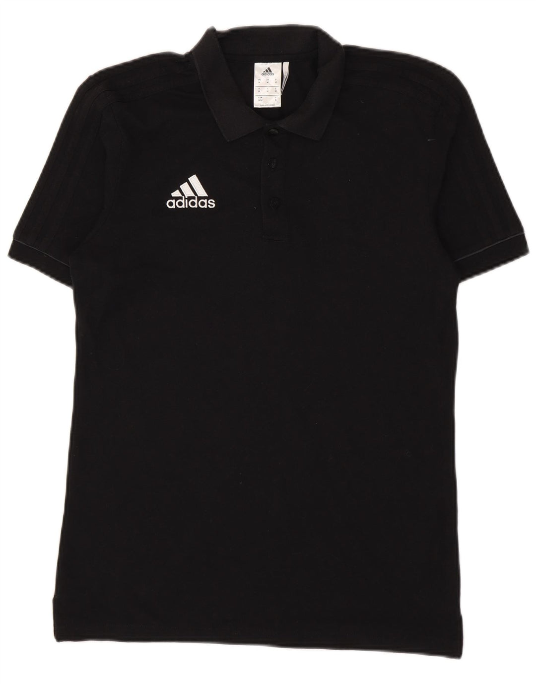 Tricou polo Adidas Climalite pentru bărbați, bumbac mediu negru