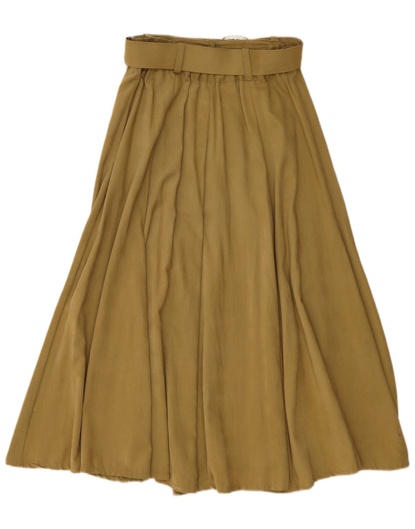 Fusta evazată pentru femei Incognito W28 Medium Khaki Viscose