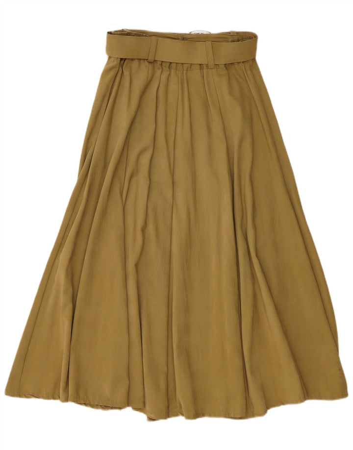Fusta evazată pentru femei Incognito W28 Medium Khaki Viscose
