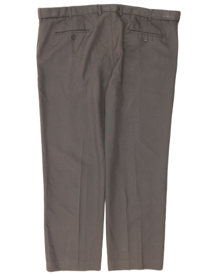 Pantaloni de costum conici pentru bărbați Farah L42 L30 poliester gri