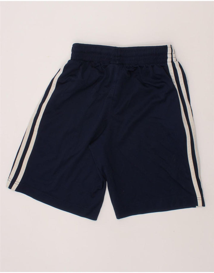 ADIDAS Boys Sport Shorts 7-8 Years Small  Navy Blue Polyester Vintage Adidas and Second-Hand Adidas from Messina Hembry 