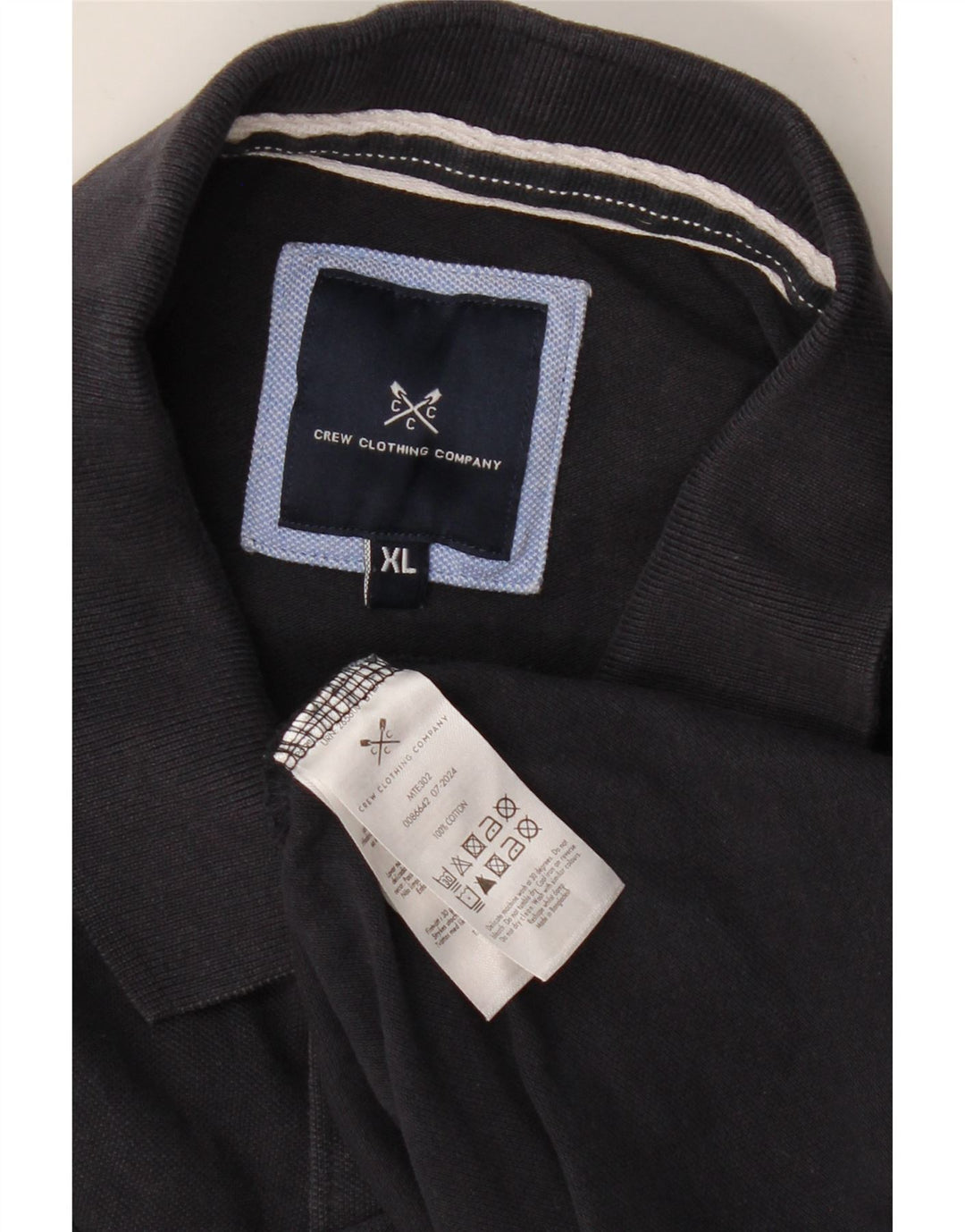 CREW CLOTHING Tricou polo pentru bărbați XL Bumbac bleumarin