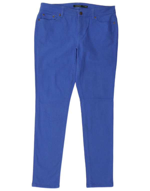 Blugi slim pentru femei RALPH LAUREN US 12 Large W34 L32 Blue Bumbac