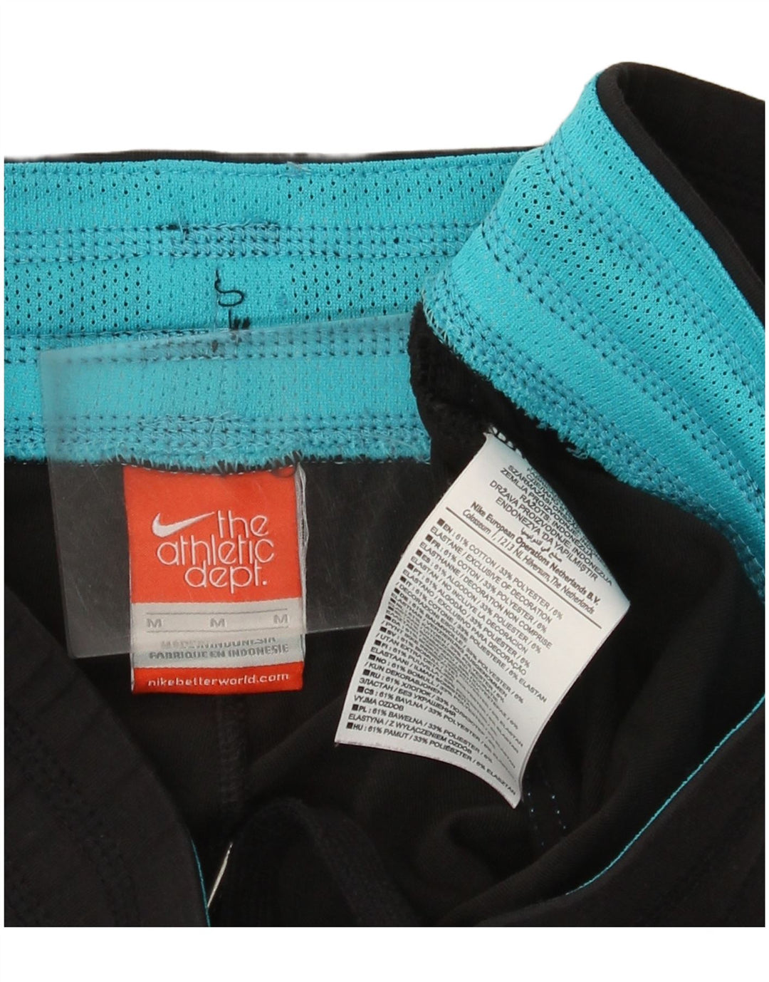 Pantaloni de trening Nike pentru femei UK 14, bumbac mediu negru