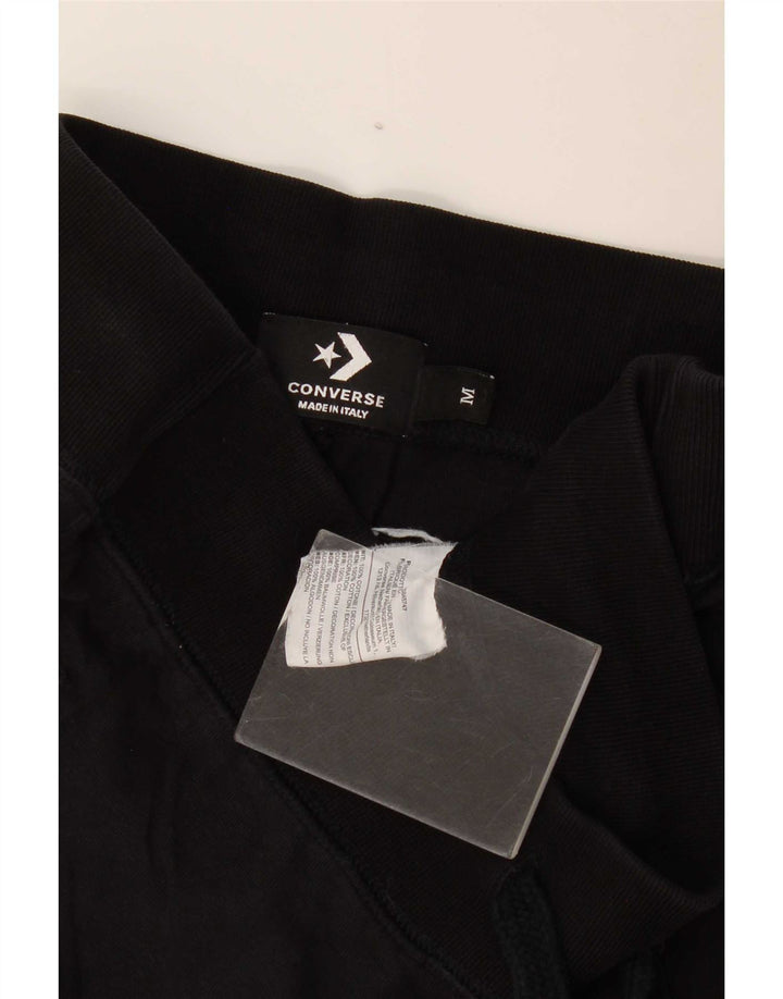 Pantaloni de trening Converse pentru bărbați Joggeri, bumbac mediu negru