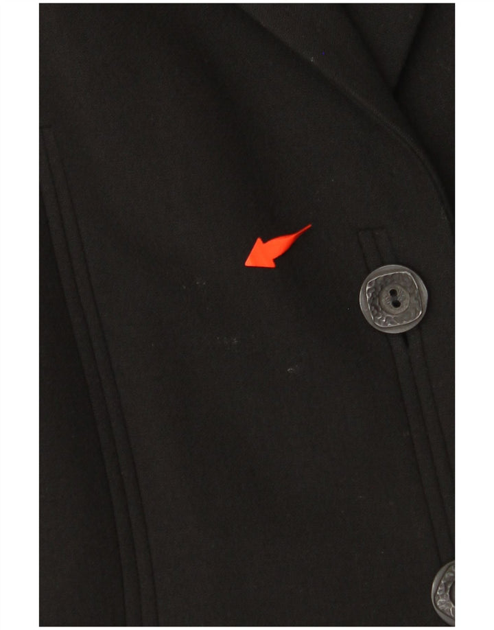 LES COPAINS Palton pentru femei UK 14 Medium Black Viscose