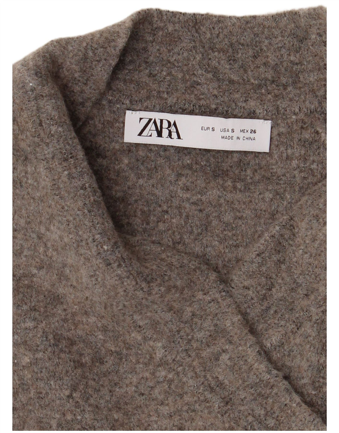 Pulover cardigan pentru femei Zara UK 10 Mic Gri