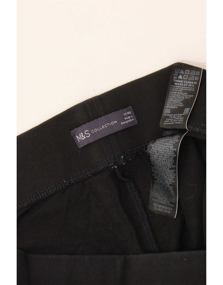 Leggings pentru femei Marks & Spencer UK 12 bumbac mediu negru