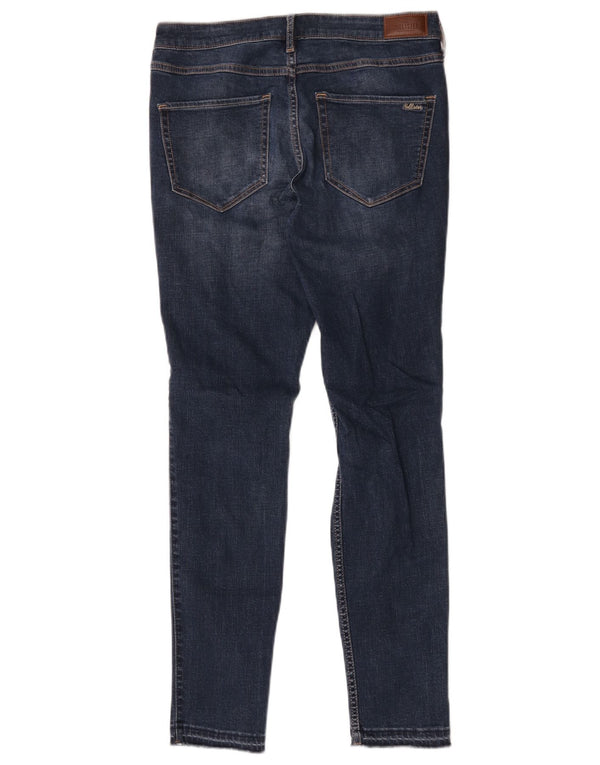 Blugi skinny distressed pentru femei Hollister US 11 Large W30 L30 Blue Cotton