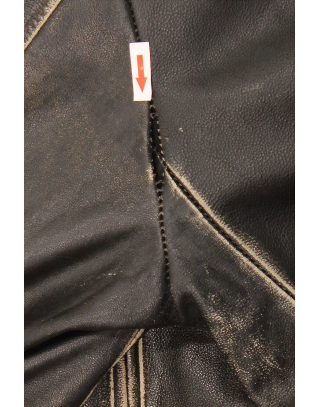 Jachetă de piele vintage pentru bărbați IT 54 2XL neagră