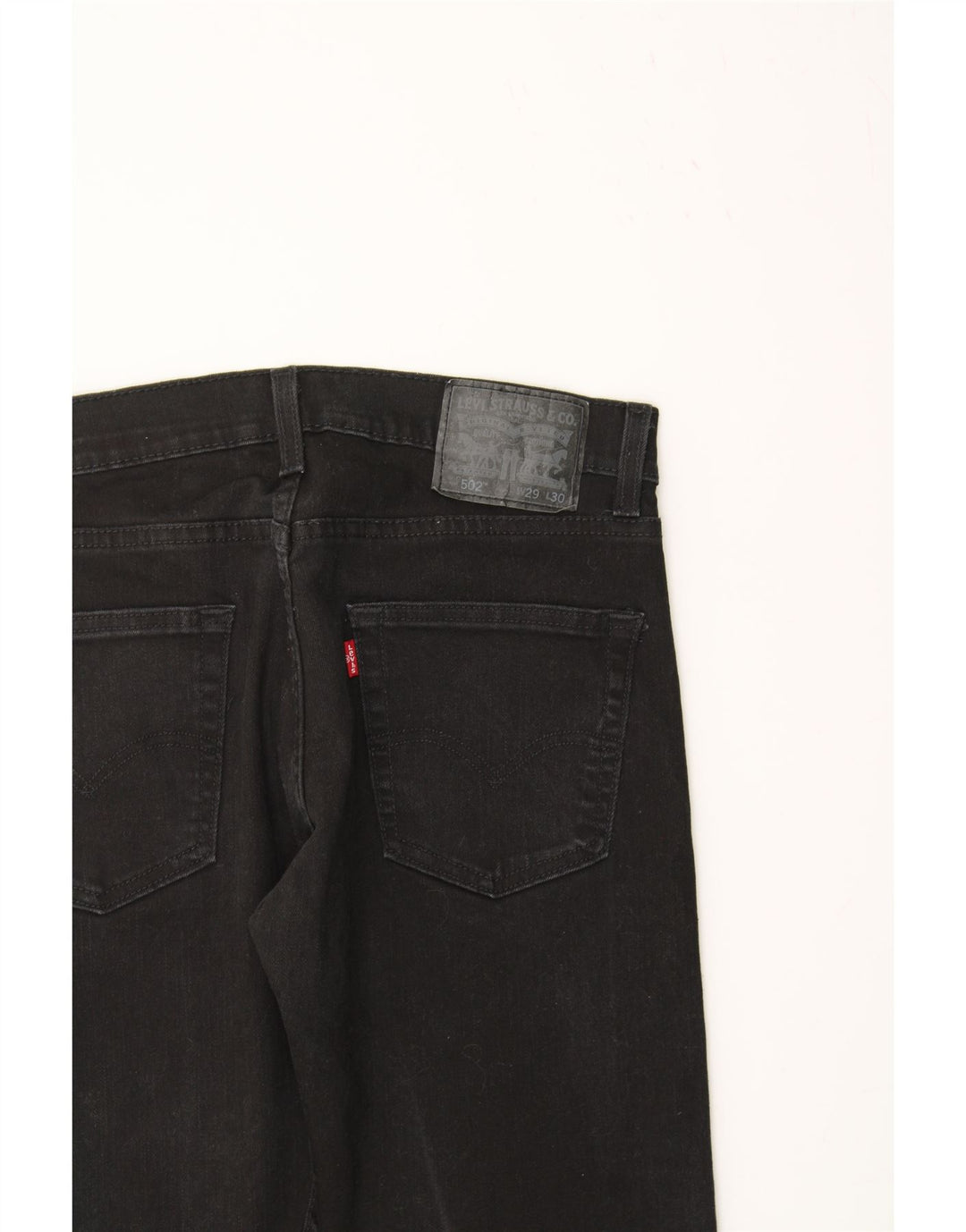LEVI'S Womens 502 Tapered Jeans W29 L30 Black Cotton Vintage Levi's and Second-Hand Levi's from Messina Hembry 